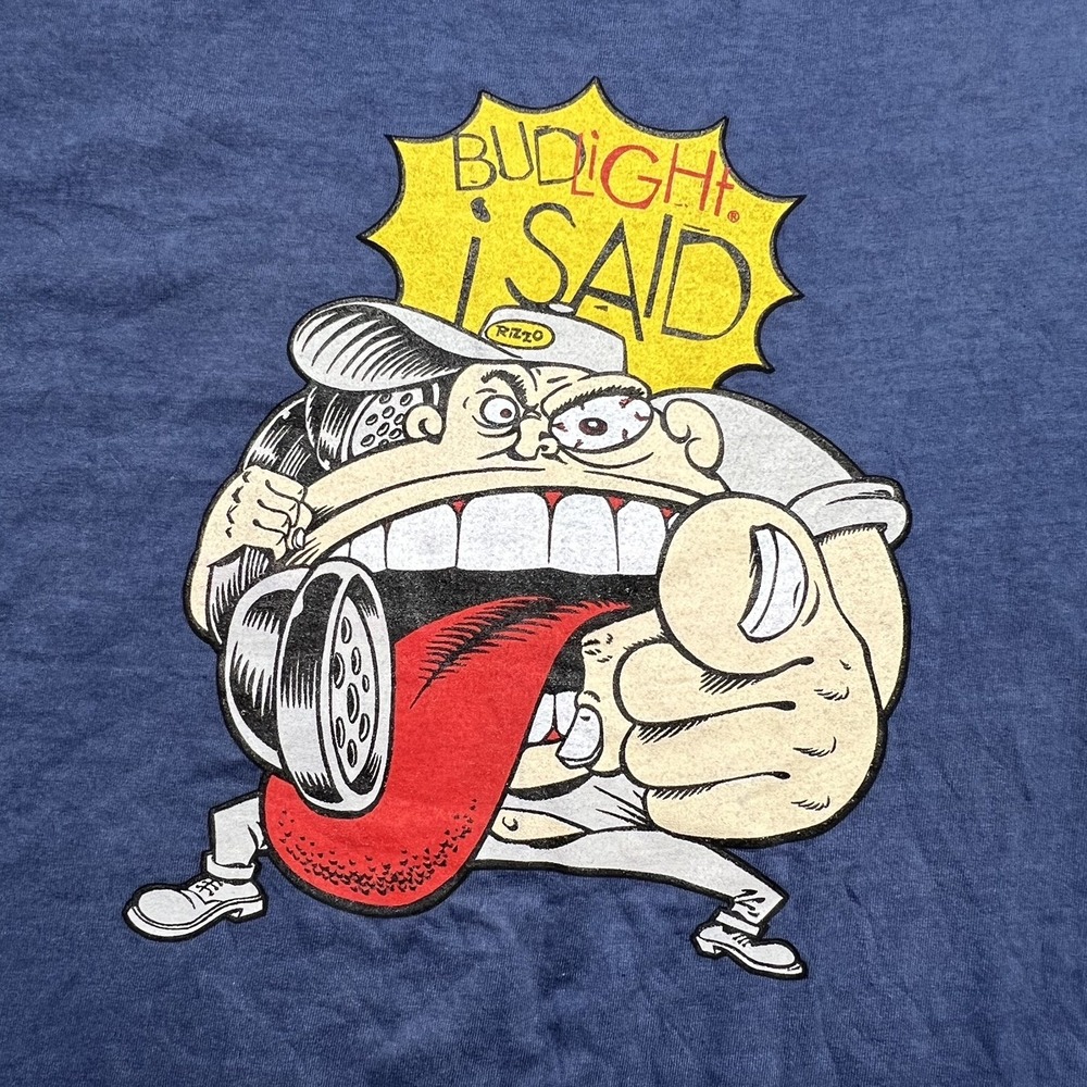 Vintage 90s Bud Light I Said Jerky Boys Frank Rizzo Faded Beer Promo T Shirt XL